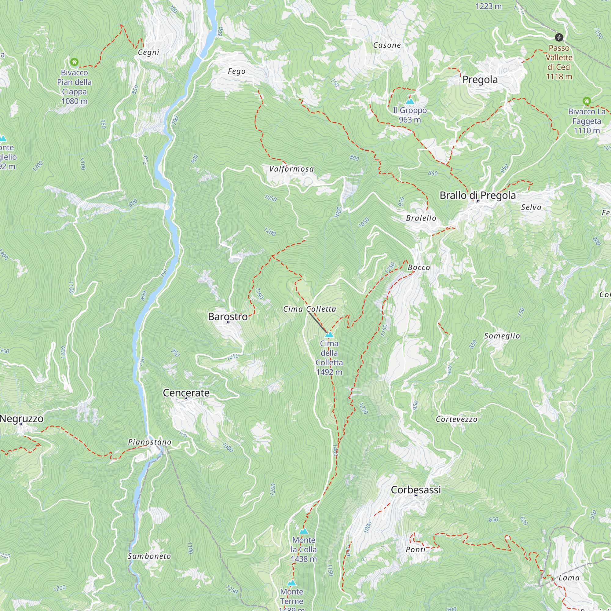 Rifugio Vittorio e Aristide Nassano map