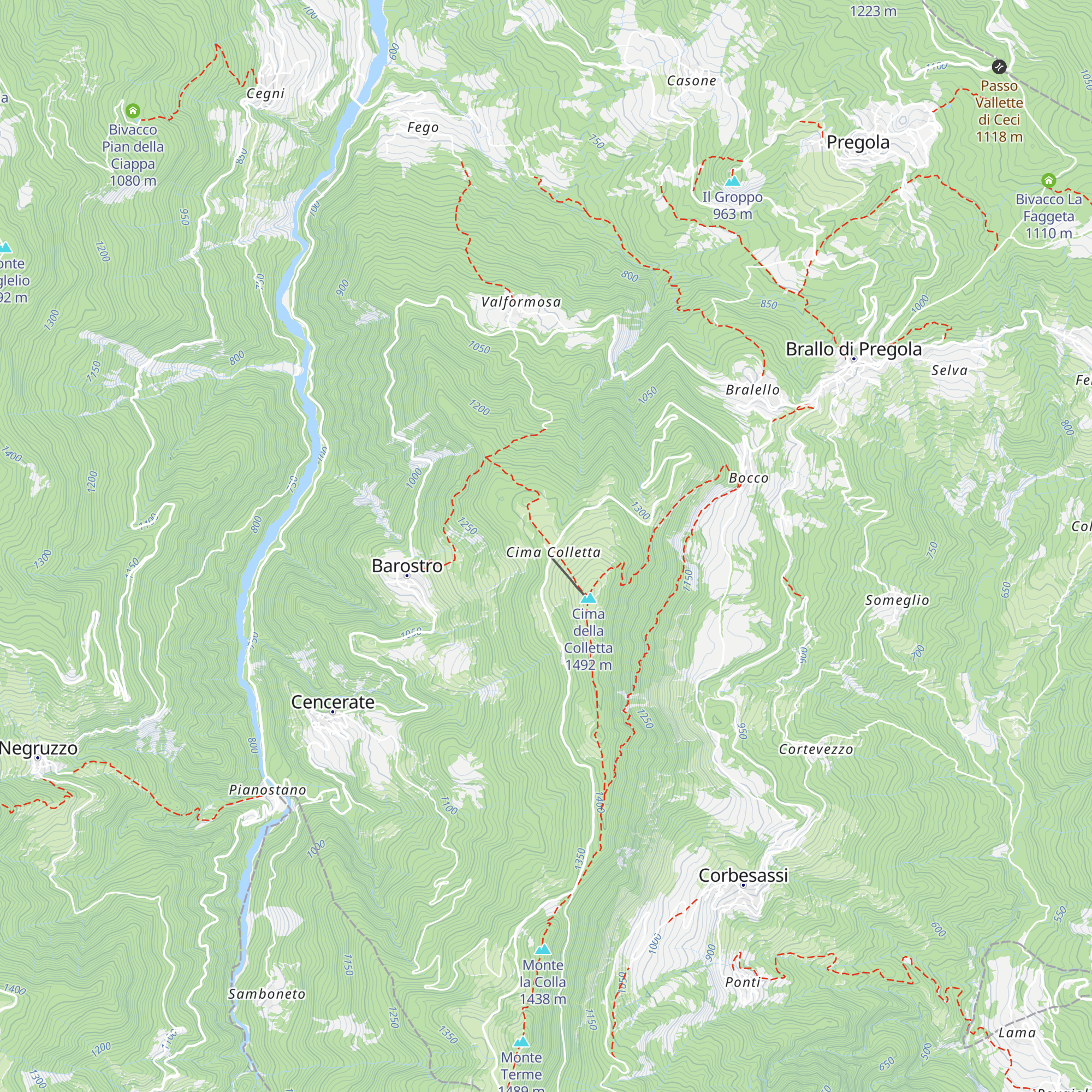 Rifugio Vittorio e Aristide Nassano map