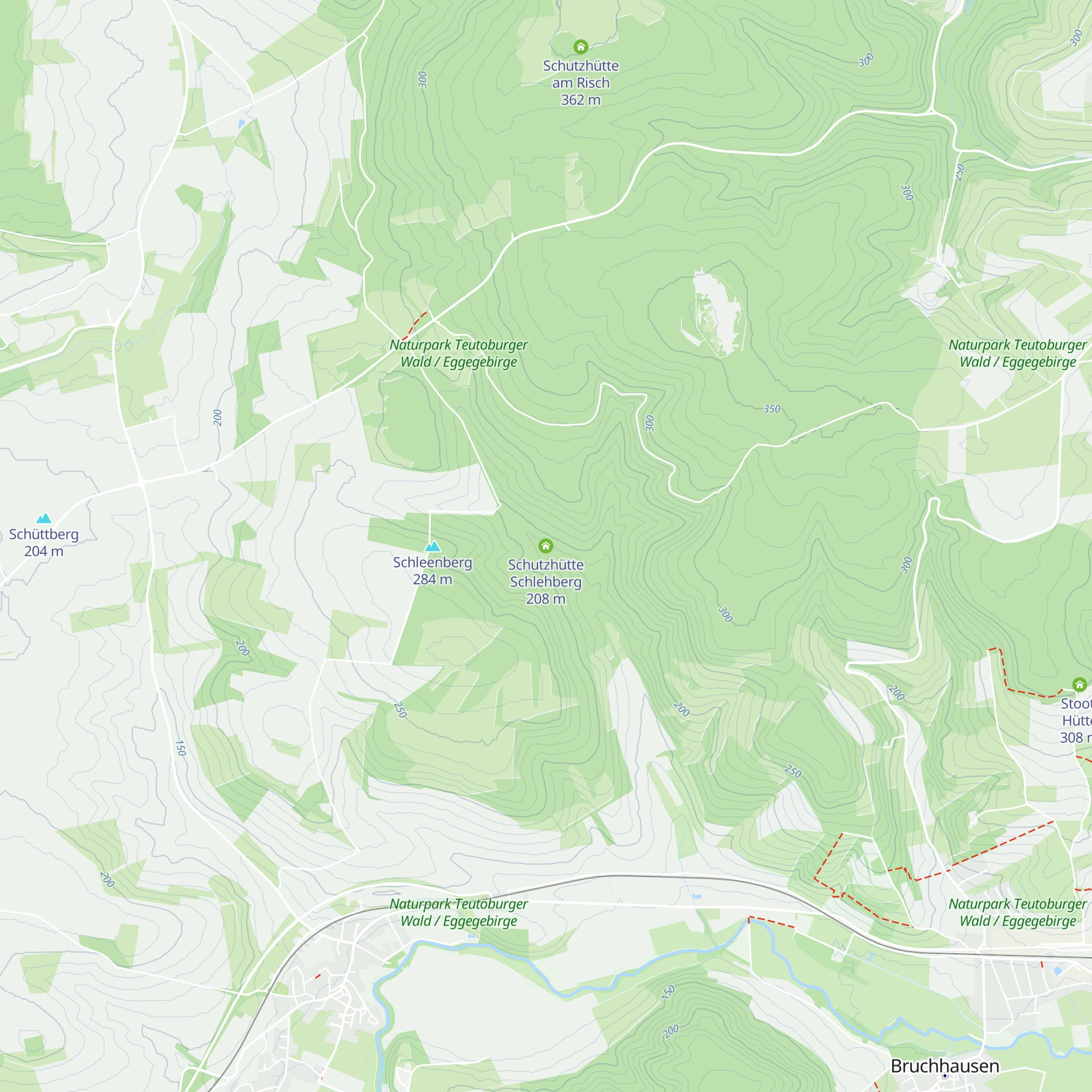 Schutzhütte Schlehberg map