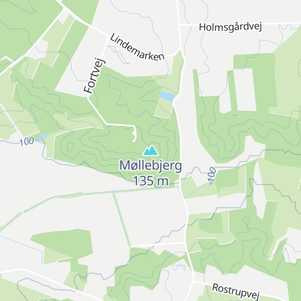 Map of Møllebjerg