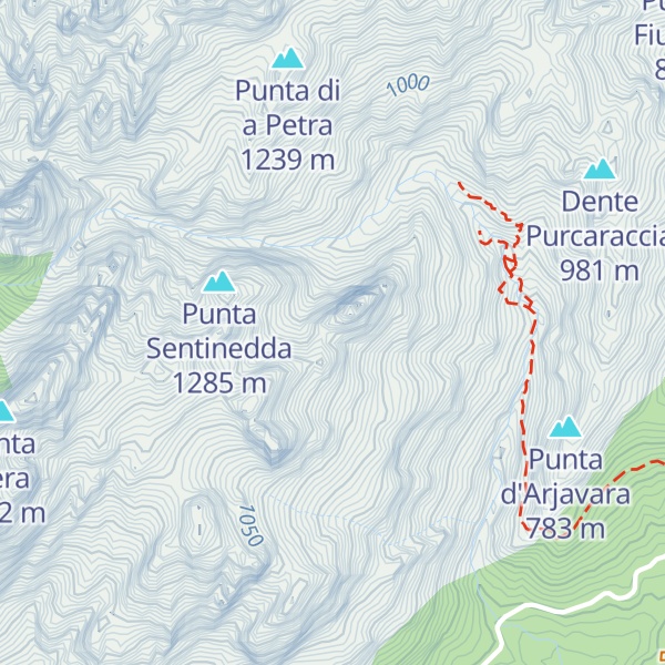 Map of Punta di Malanda