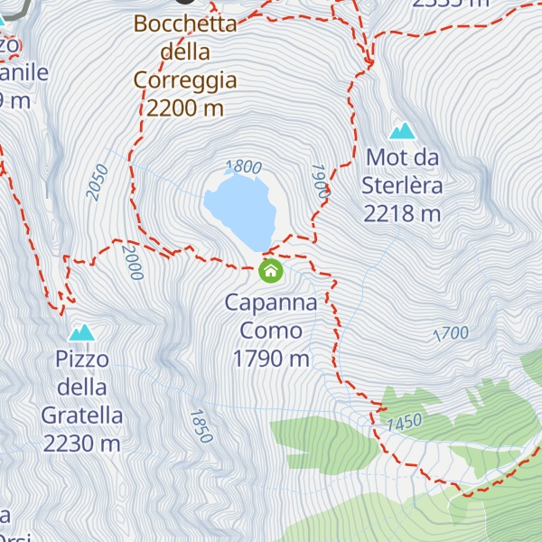 Map of Capanna Como