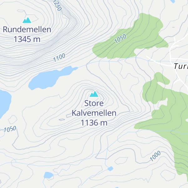 Map of Store Kalvemellen