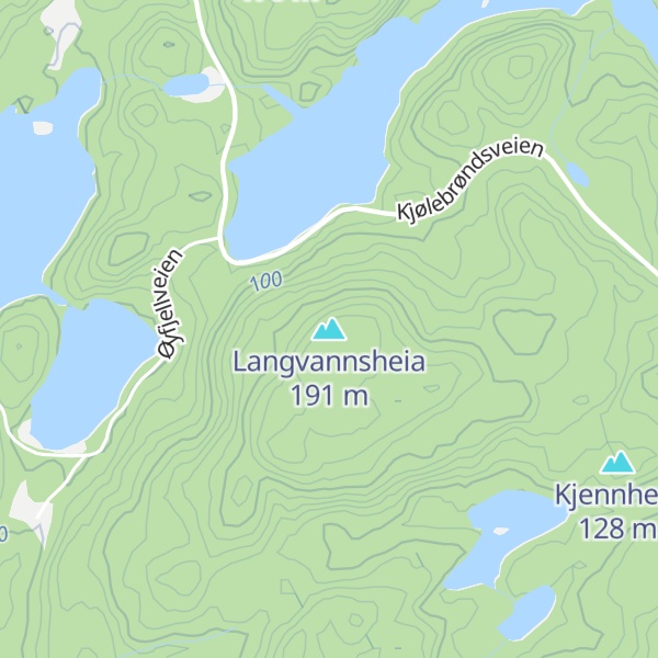 Map of Langvannsheia