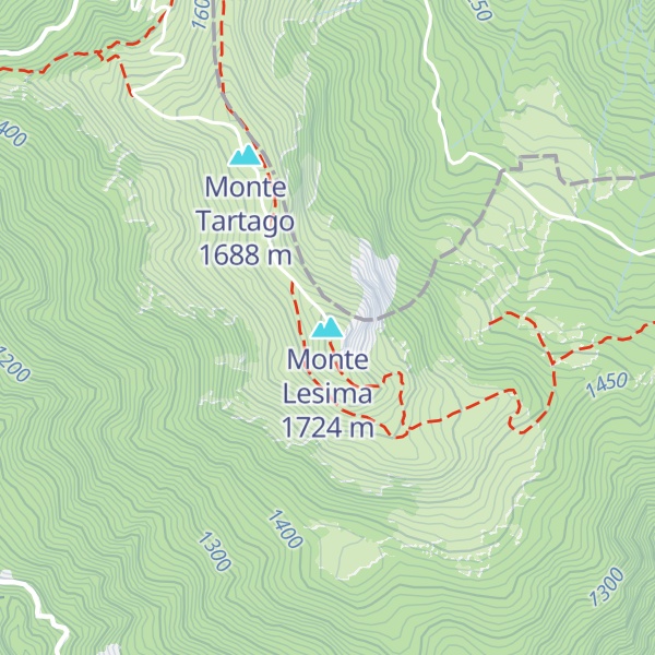 Map of Monte Lesima