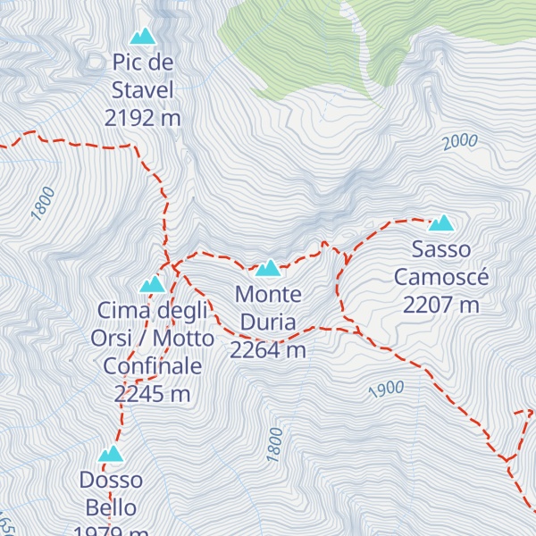Map of Monte Duria