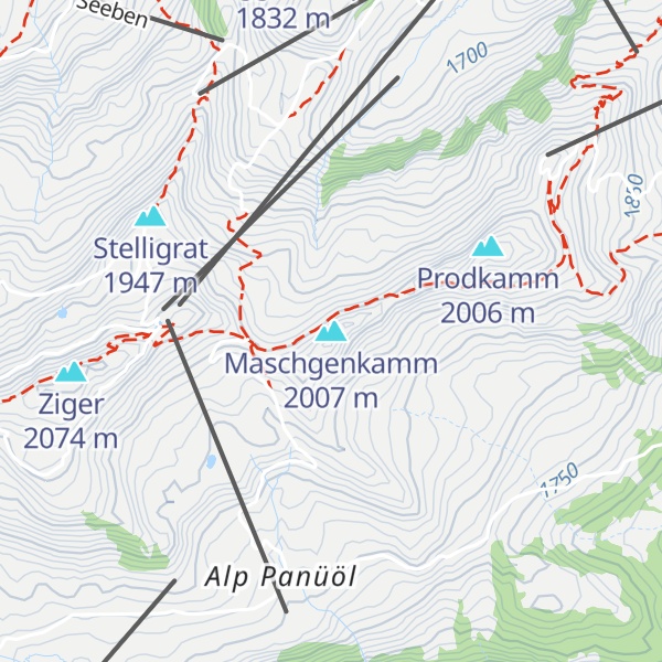 Map of Maschgenkamm