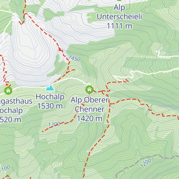 Map of Alp Oberer Chenner