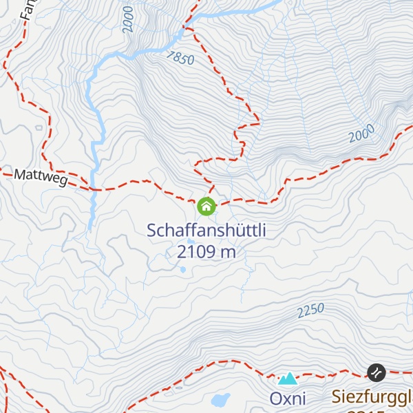 Map of Schaffanshüttli
