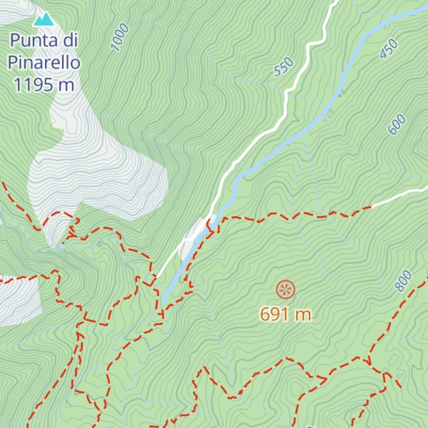 Map of Gîte d'étape de Catastaghju