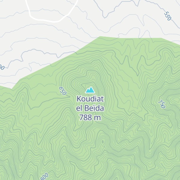 Map of Koudiat el Beïda