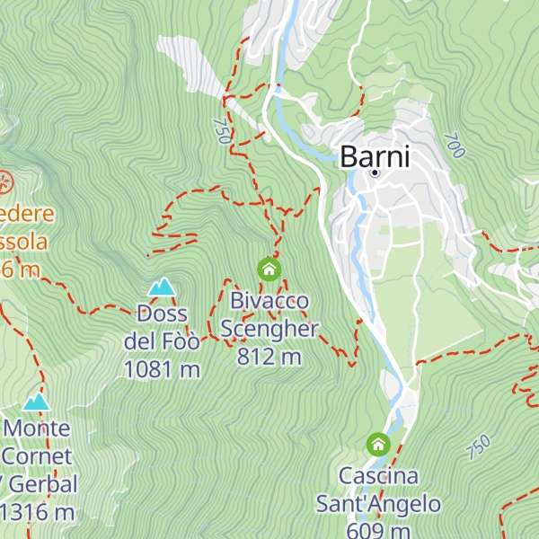 Map of Bivacco Scengher
