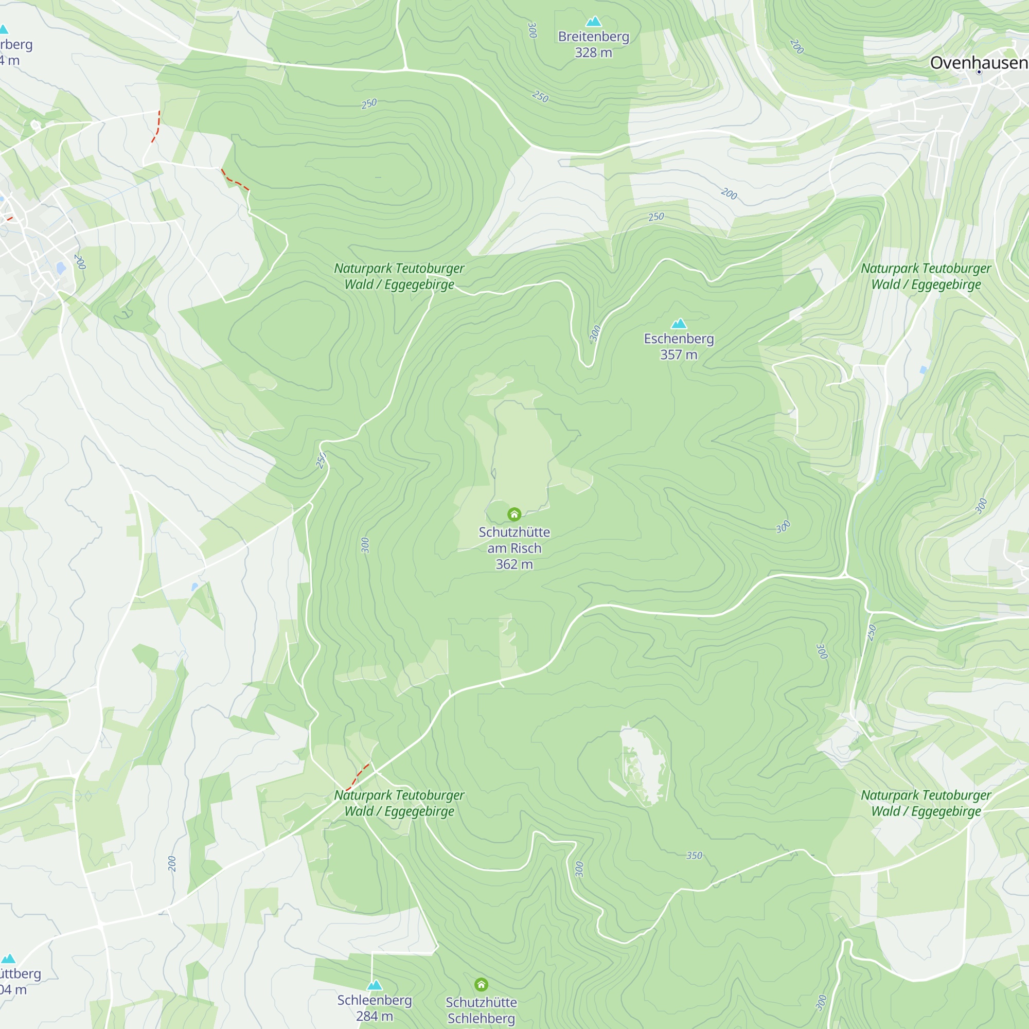 Schutzhütte am Risch map