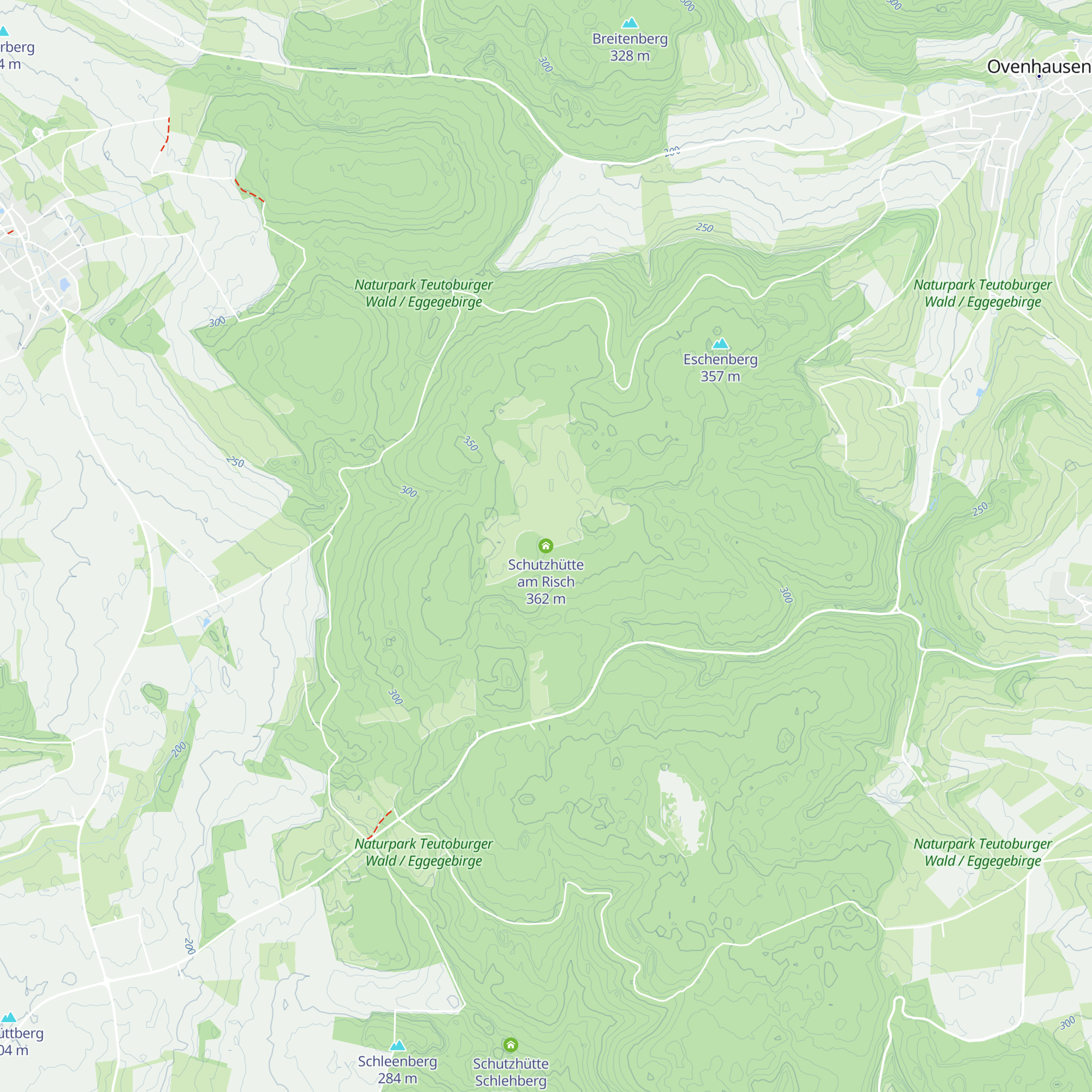Schutzhütte am Risch map