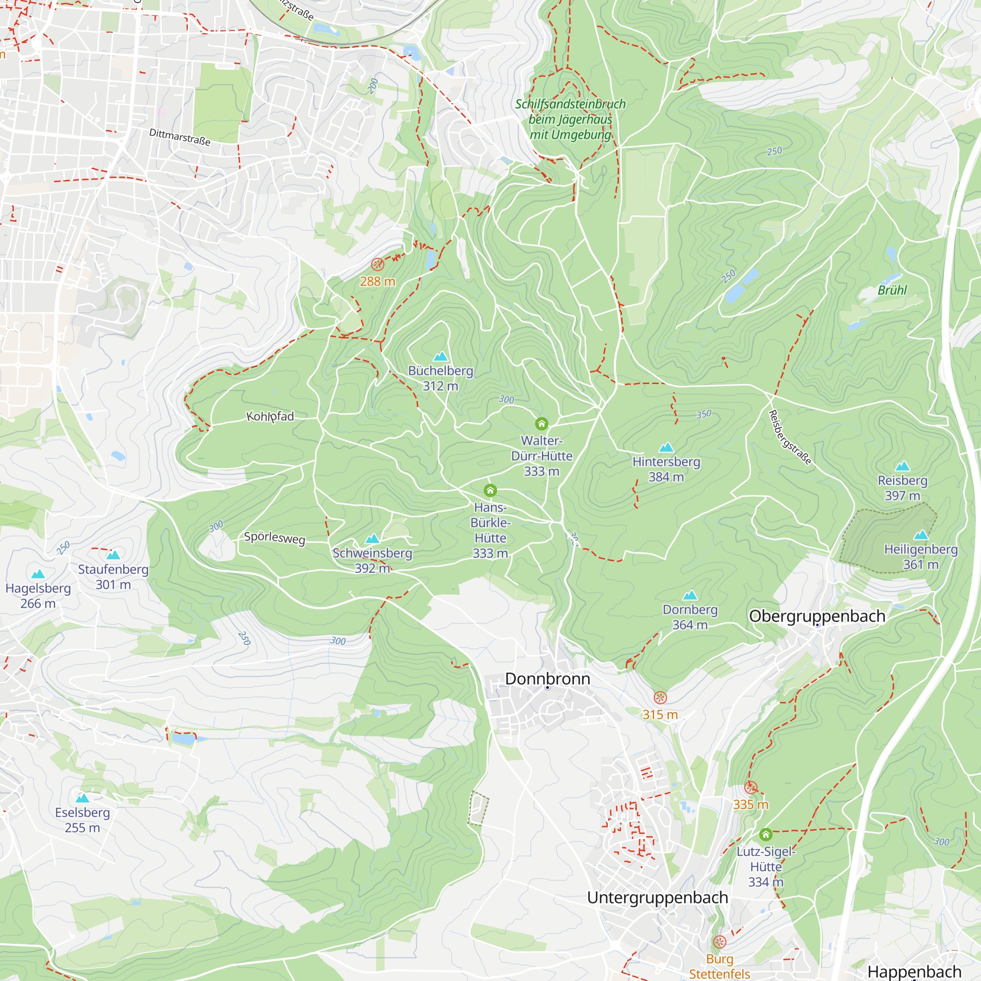 Hans-Bürkle-Hütte map