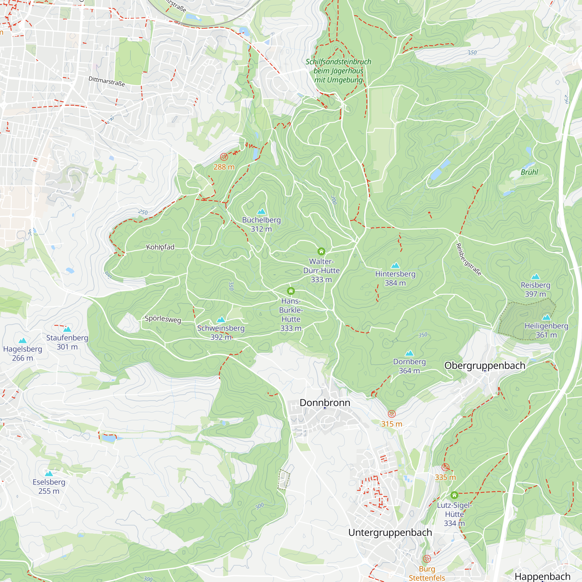 Hans-Bürkle-Hütte map