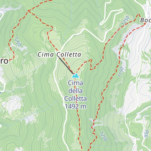 Map of Cima della Colletta