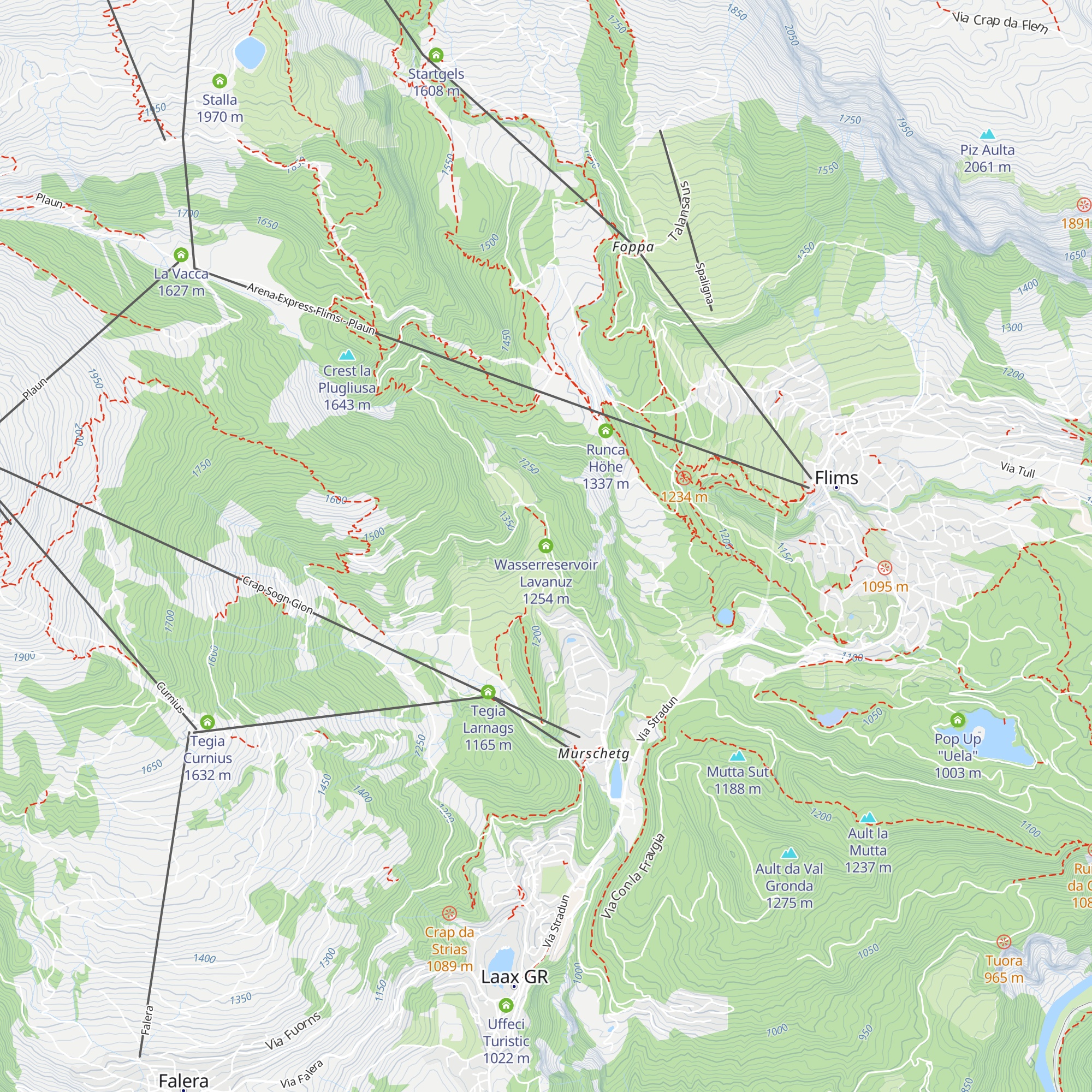 Wasserreservoir Lavanuz map