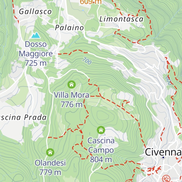Map of Stalle di Villa Mora