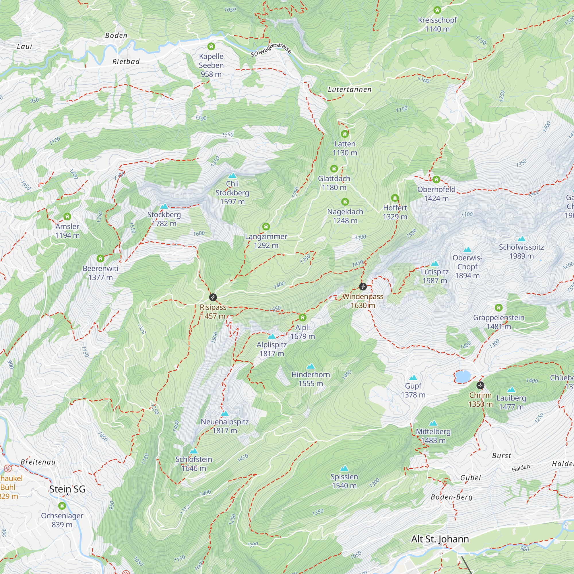 Alpwirtschaft Leser map