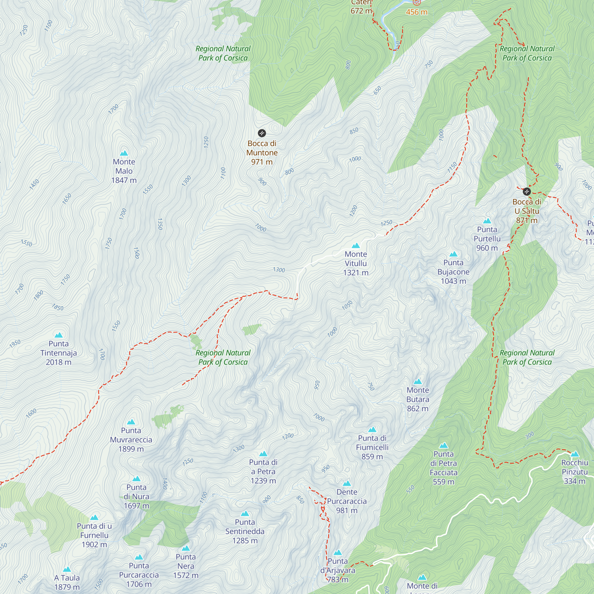 Refuge de Tova map