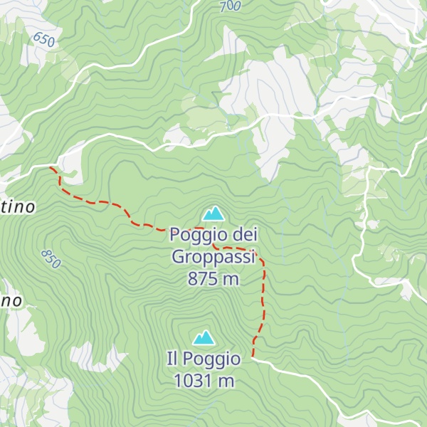 Map of Poggio dei Groppassi
