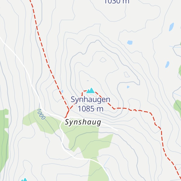 Map of Synhaugen