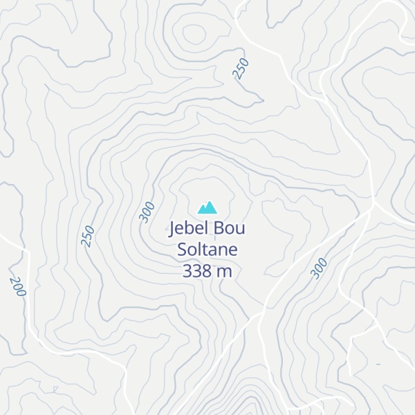 Map of Jebel Bou Soltane