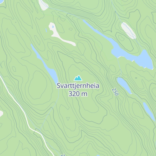 Map of Svarttjernheia