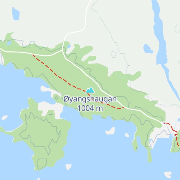 Map of Øyangshaugan