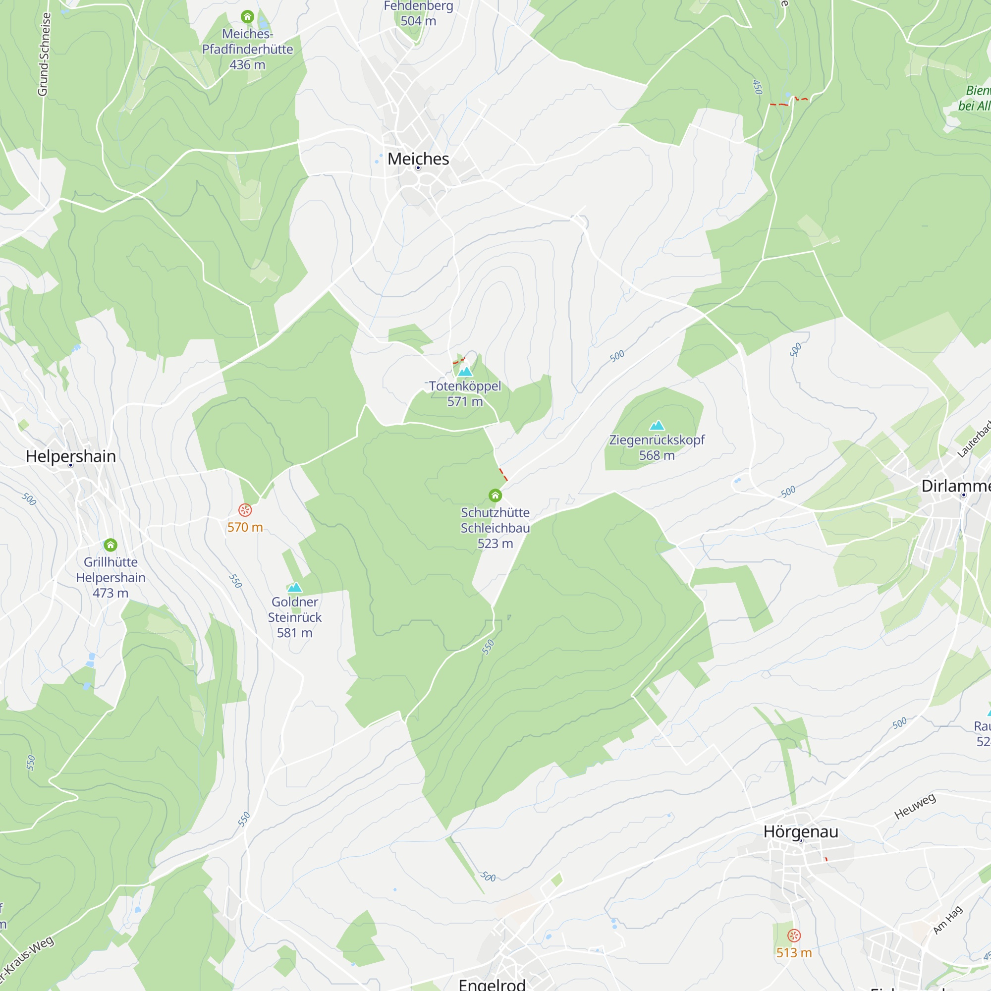Schutzhütte Schleichbau map