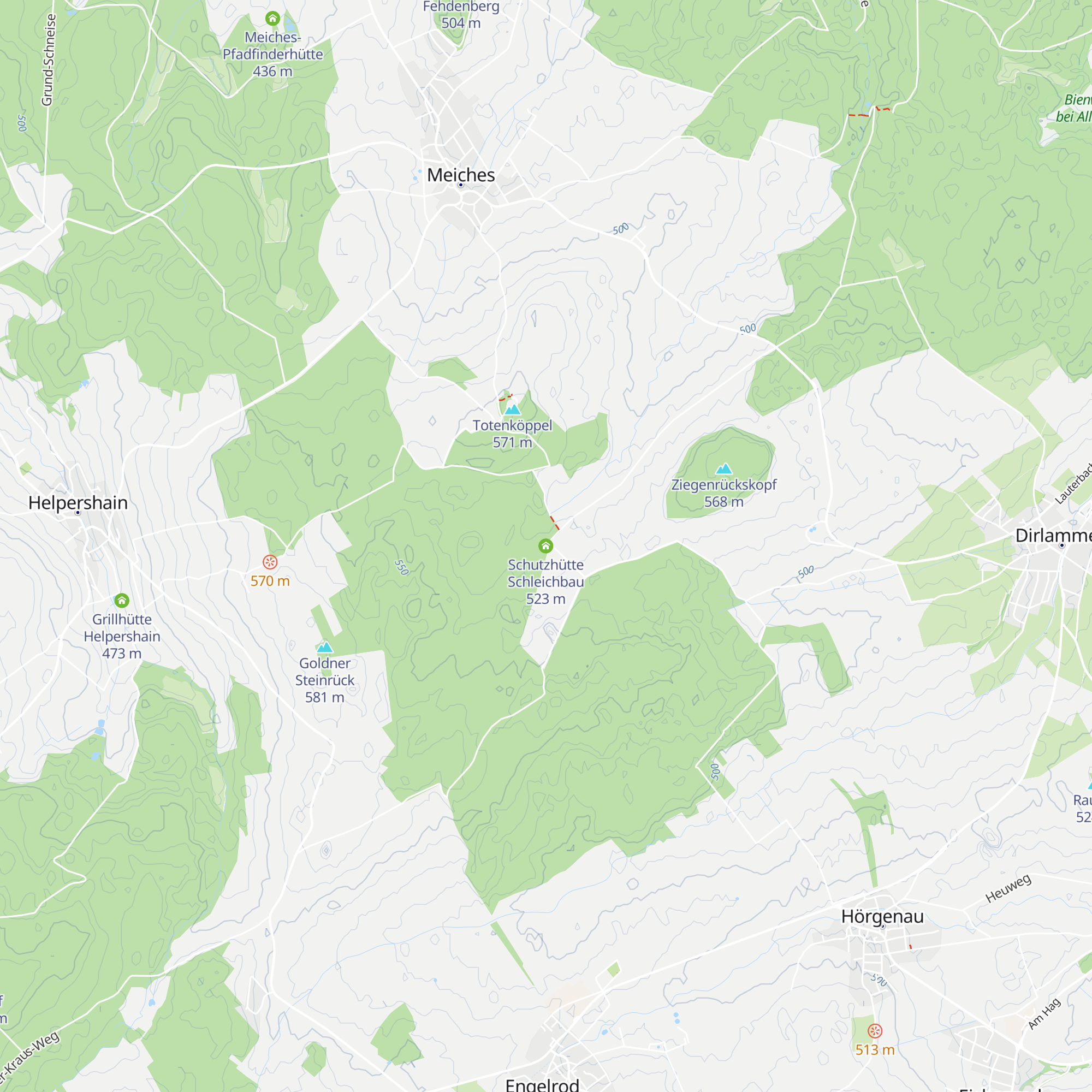 Schutzhütte Schleichbau map