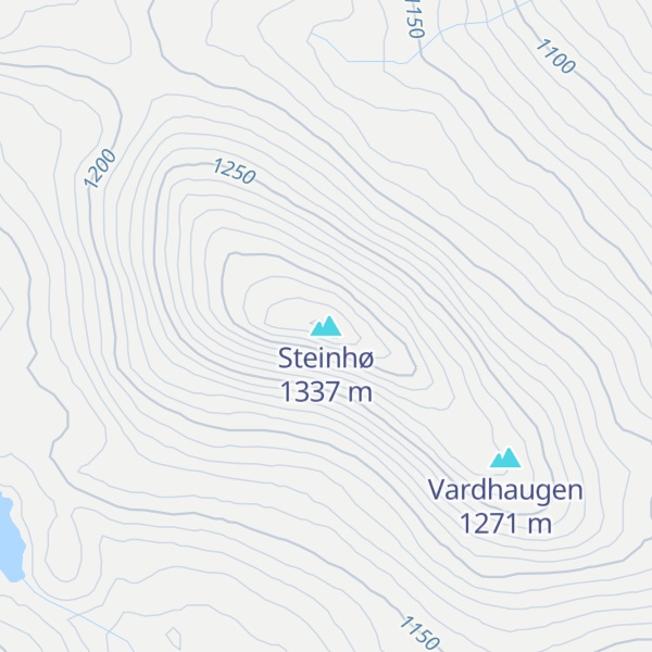 Map of Steinhø