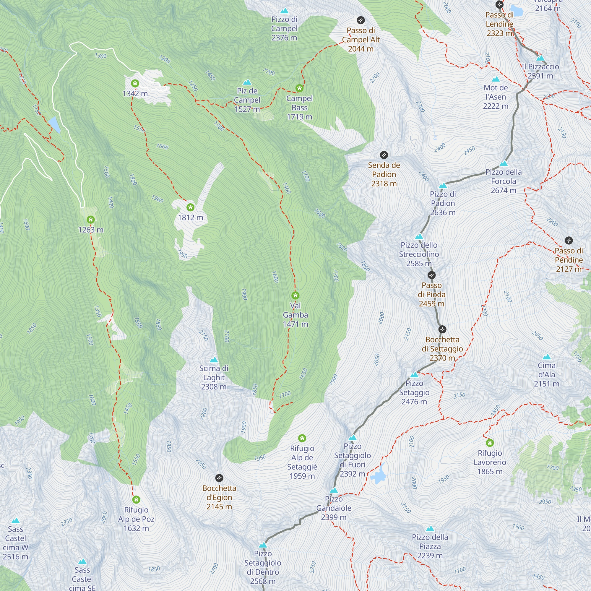Val Gamba map