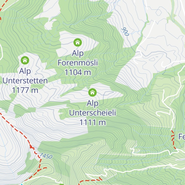 Map of Alp Unterscheieli