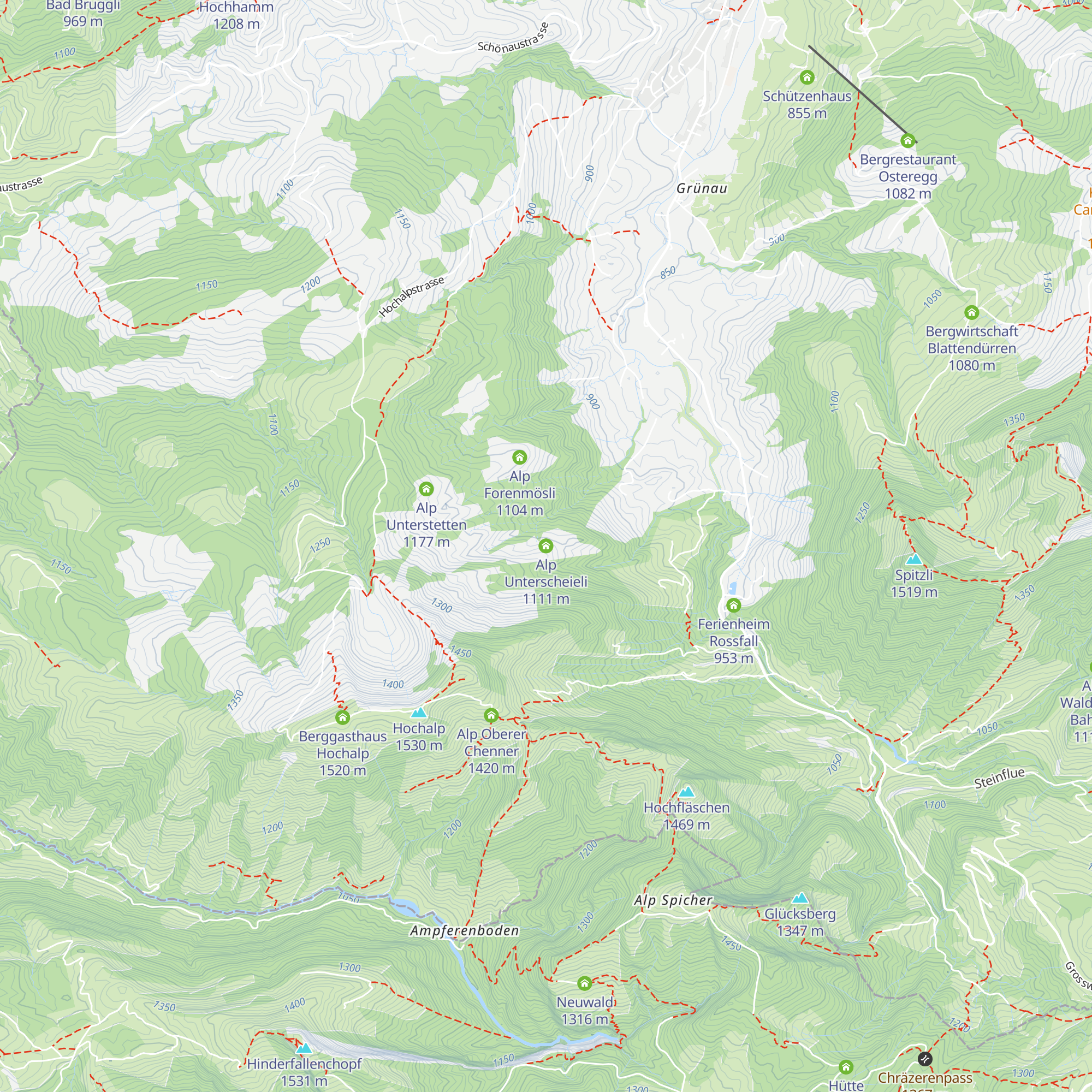 Alp Unterscheieli map