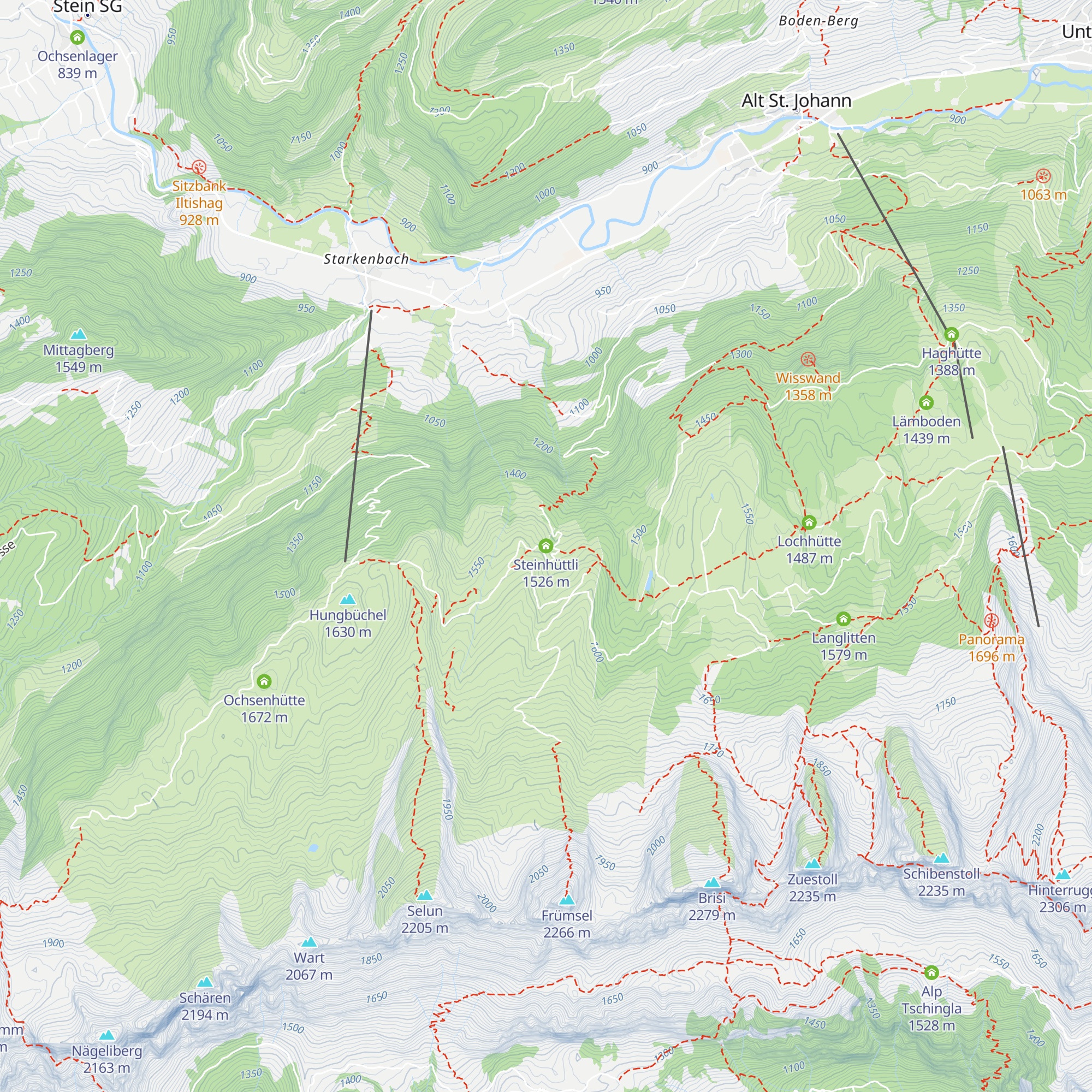 Steinhüttli map