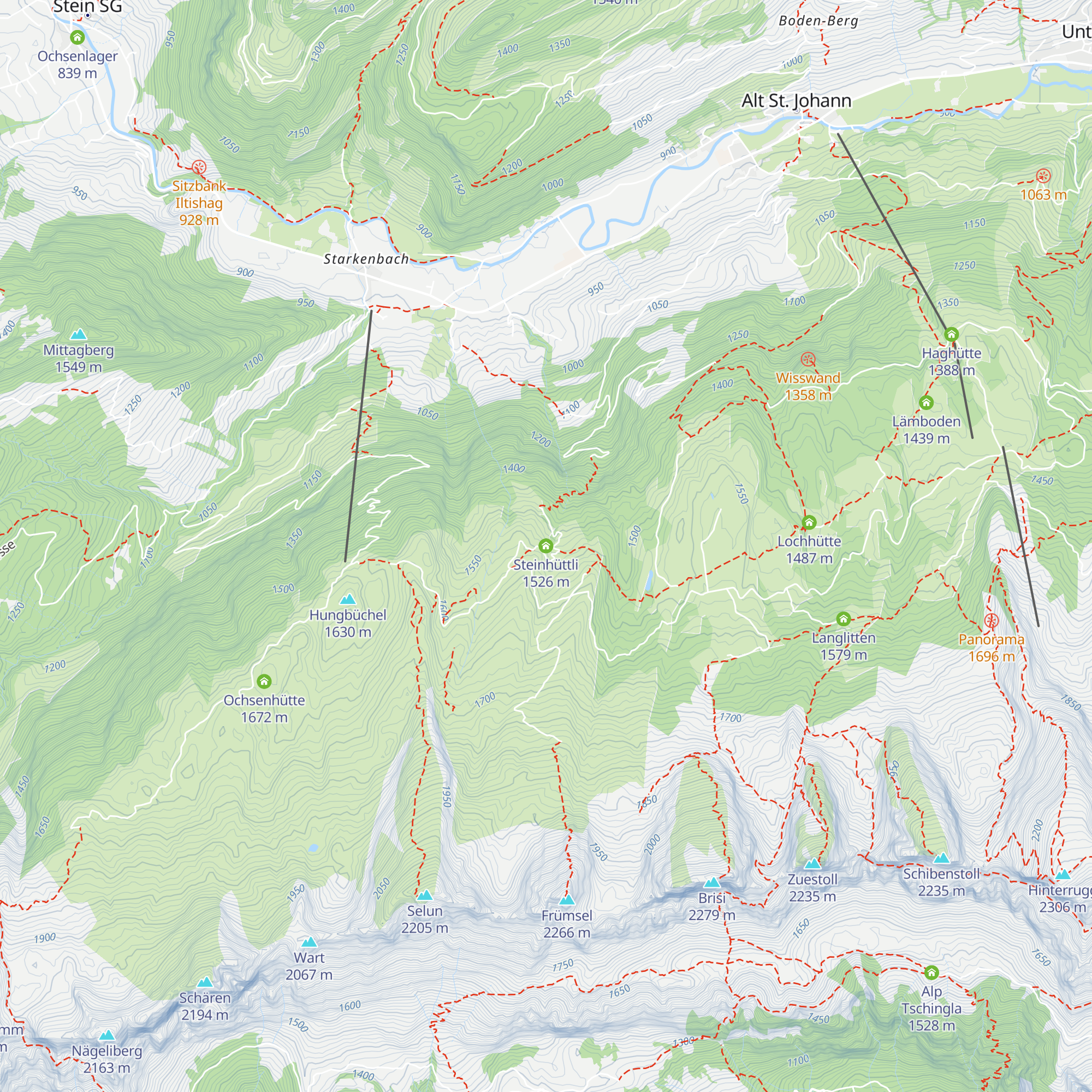 Steinhüttli map