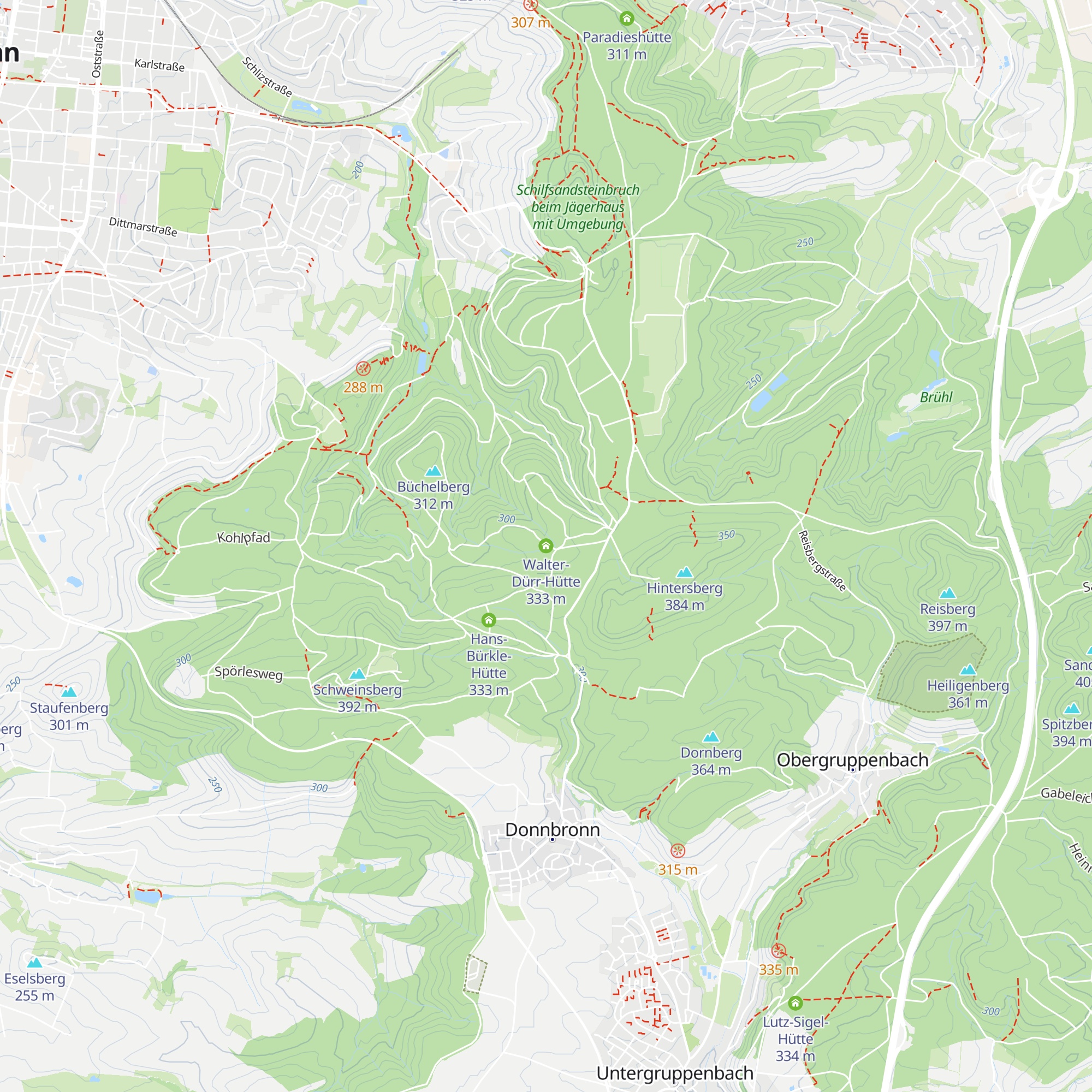 Walter-Dürr-Hütte map