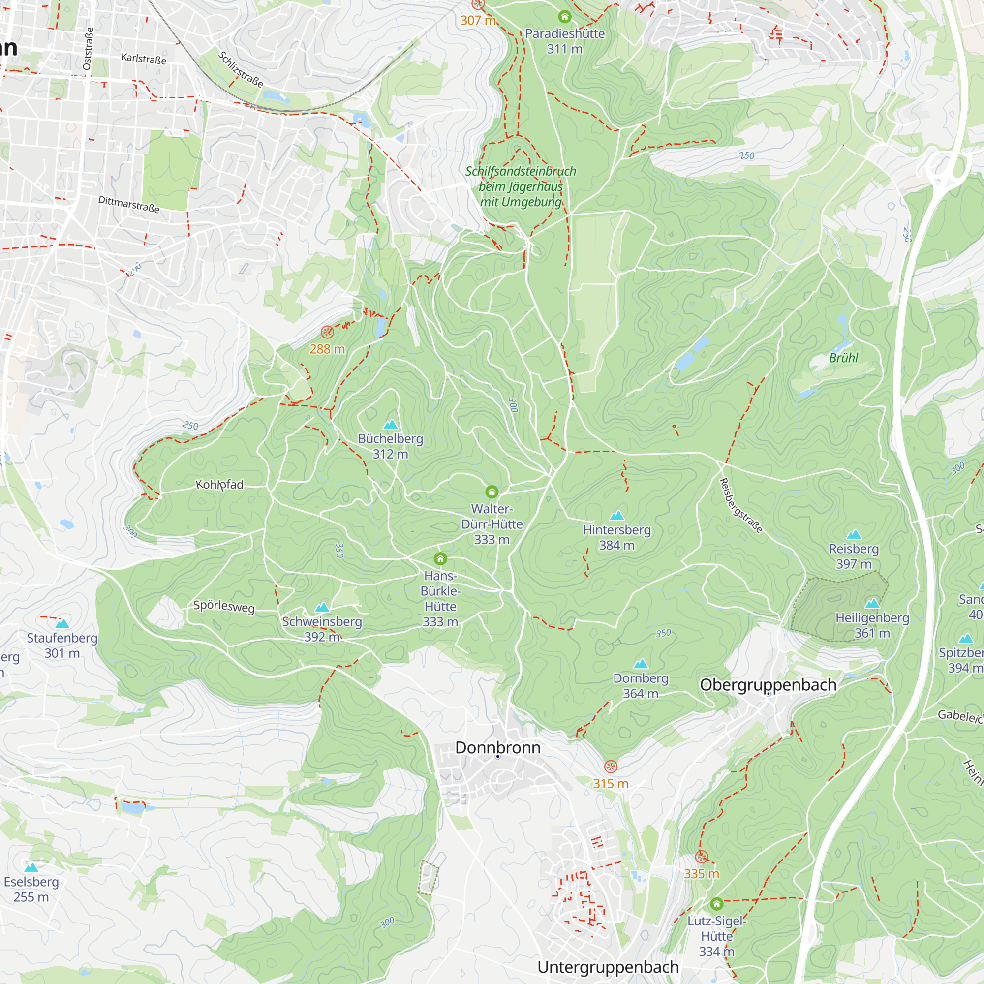 Walter-Dürr-Hütte map