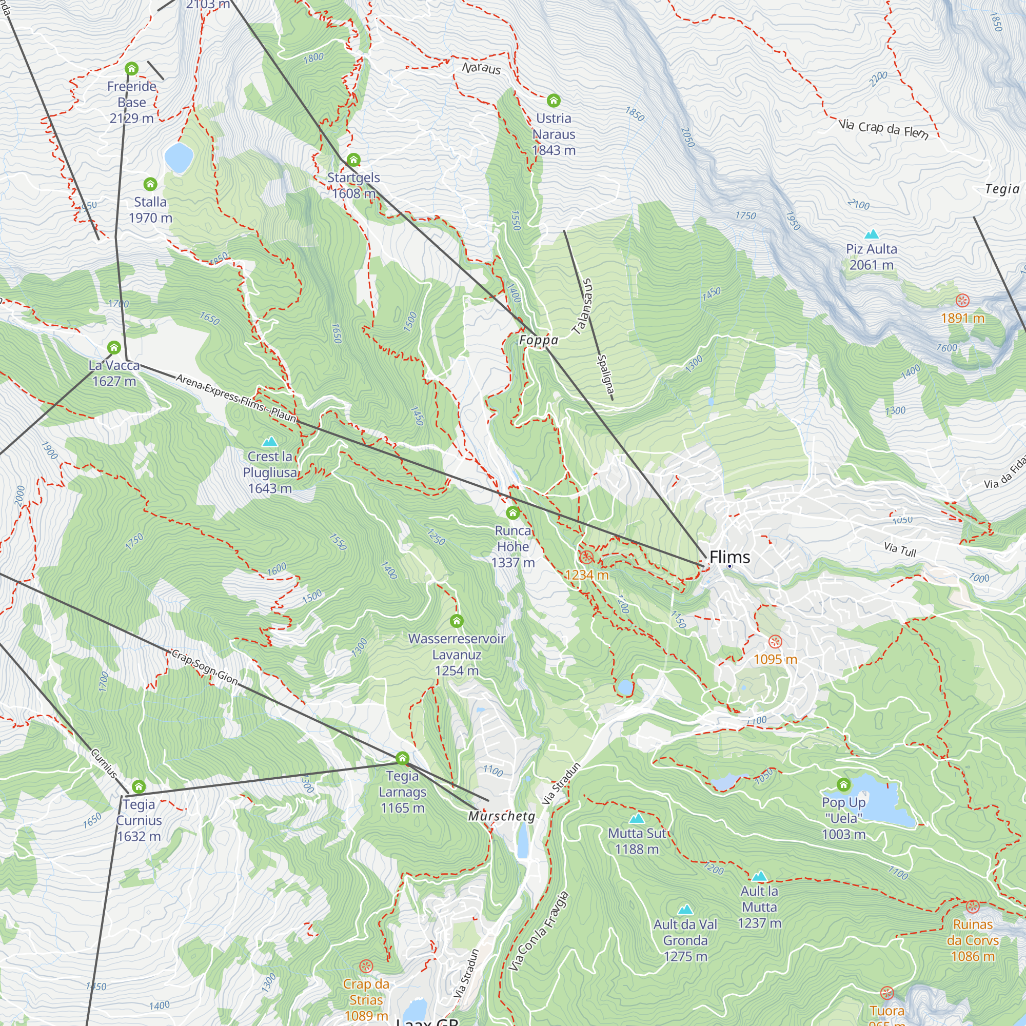 Runca Höhe map