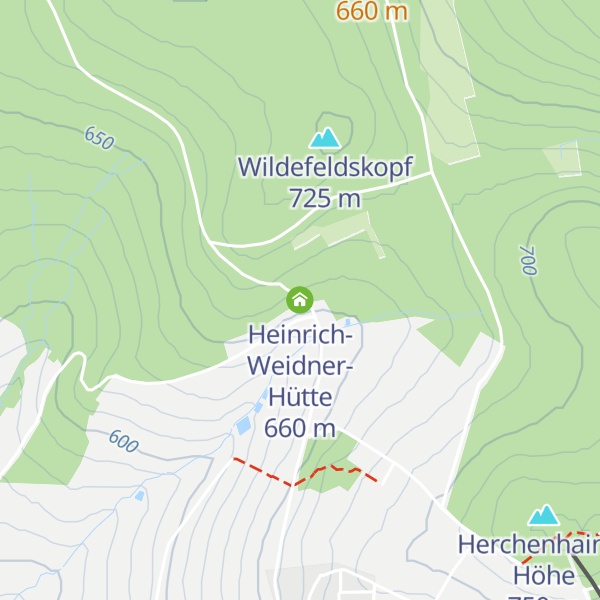 Map of Heinrich-Weidner-Hütte