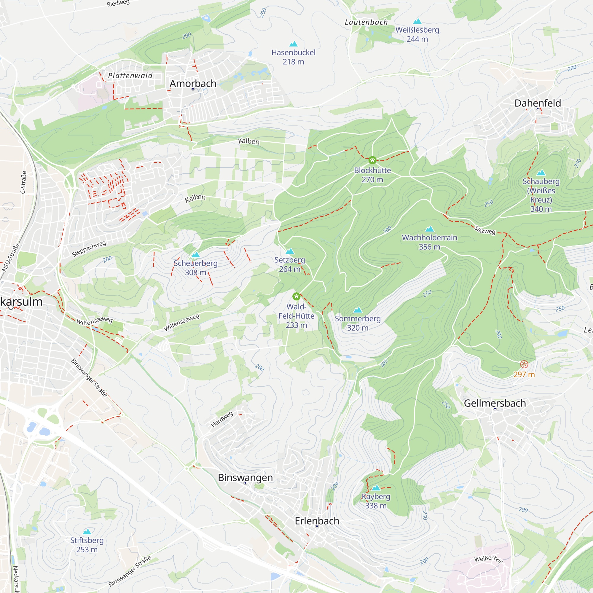 Wald-Feld-Hütte map