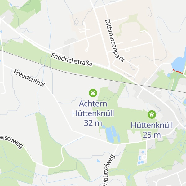 Map of Achtern Hüttenknüll