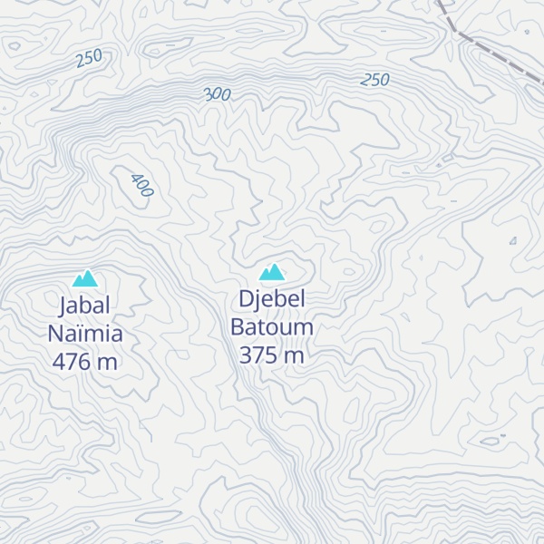 Map of Djebel Batoum