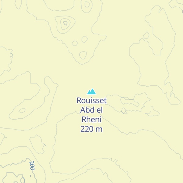 Map of Rouisset Abd el Rheni