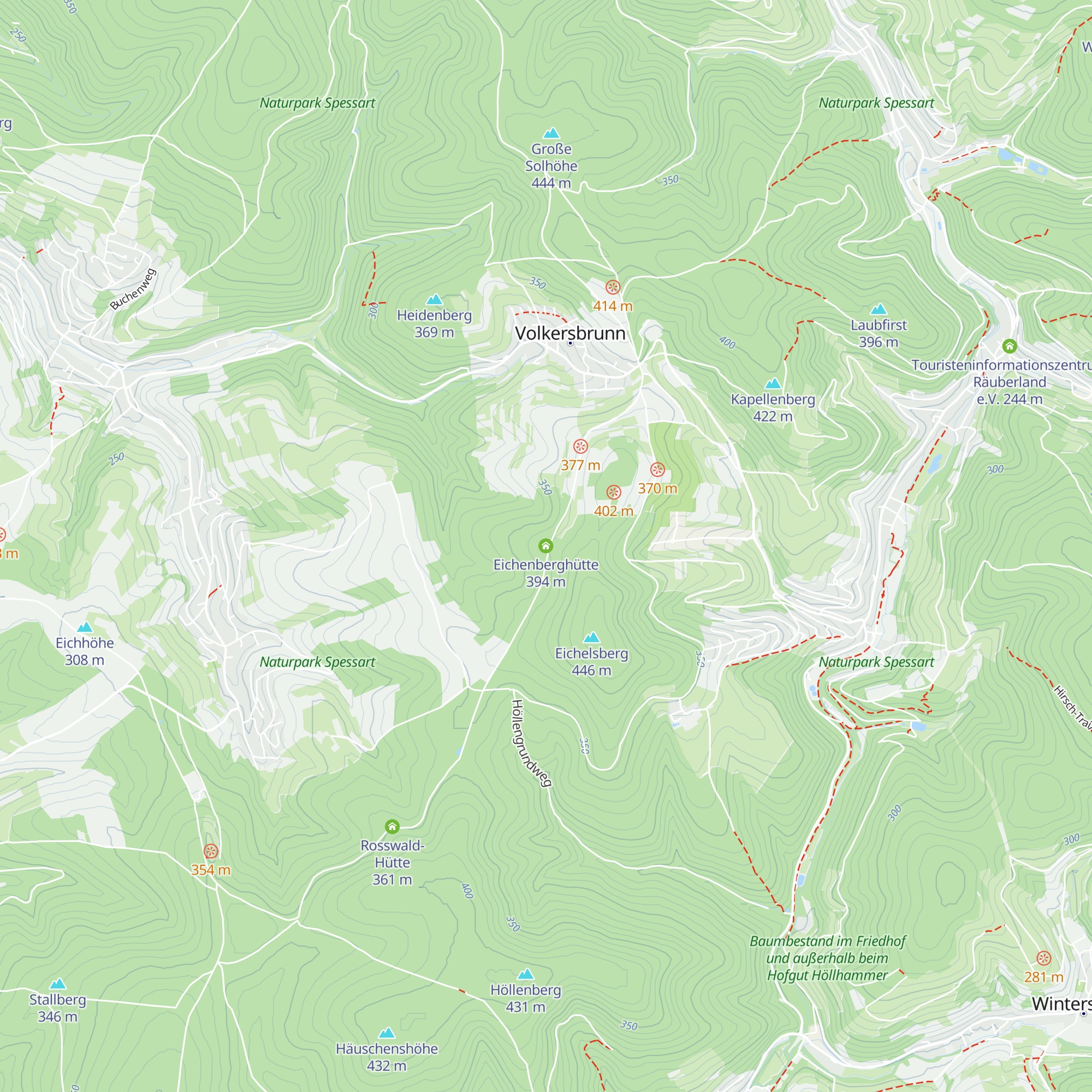 Eichenberghütte map
