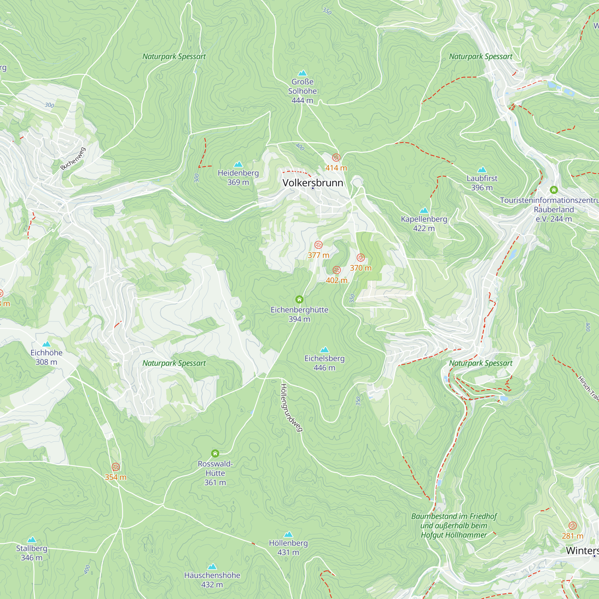 Eichenberghütte map