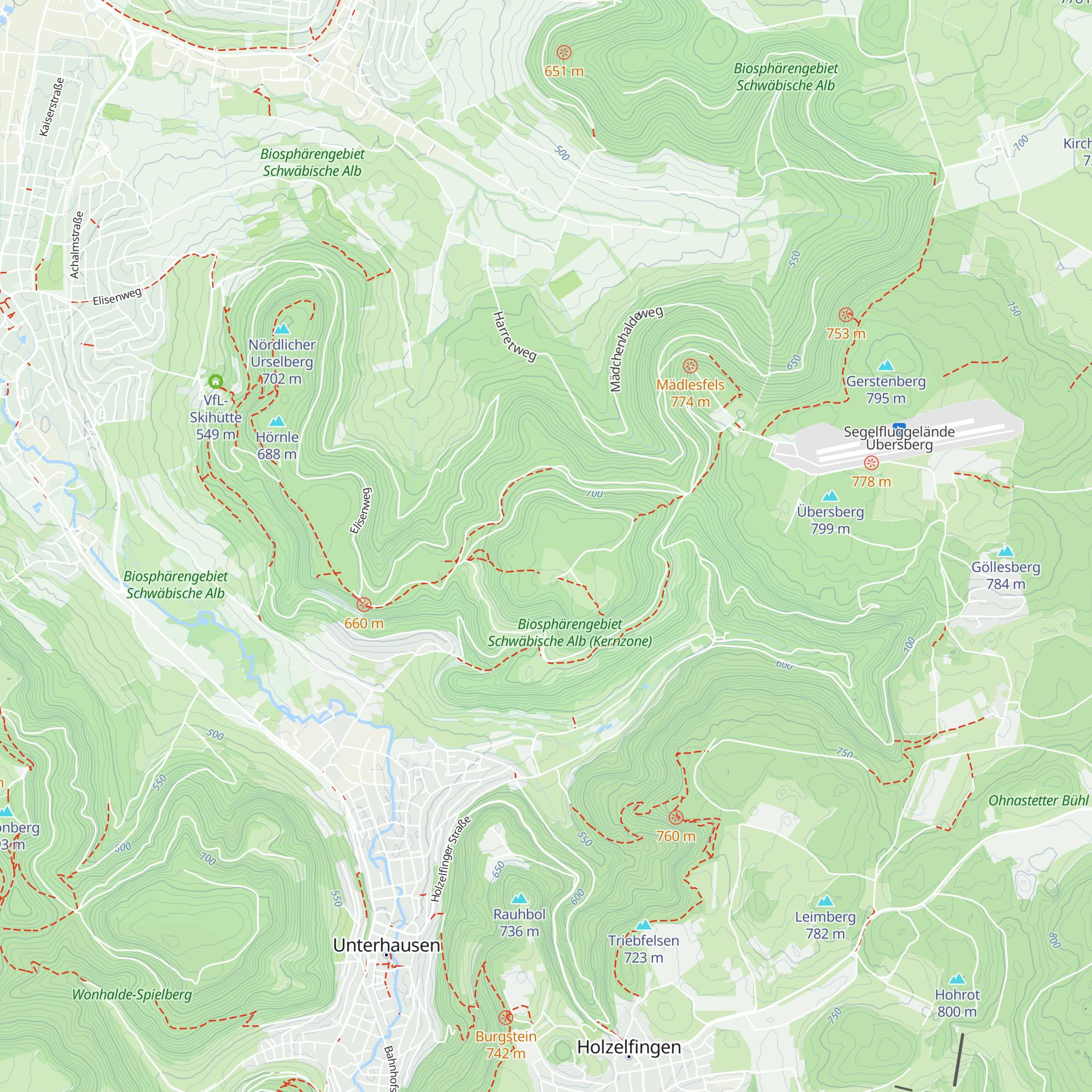 Hochberghütte map