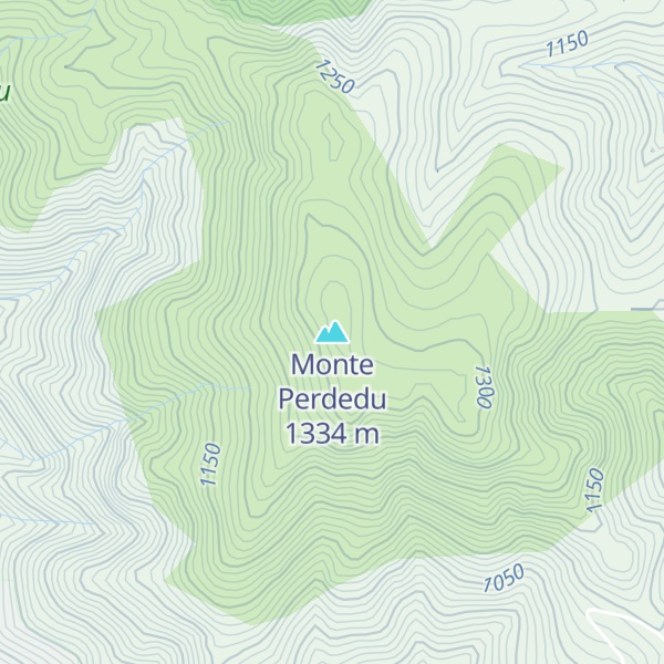 Map of Monte Perdedu